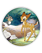1 oz Silver Bambi 80th Anniversary Bambi and Thumper Coin (2022)