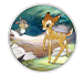 Buy 1 oz Silver Bambi 80th Anniversary Bambi and Thumper Coin (2022), image 0