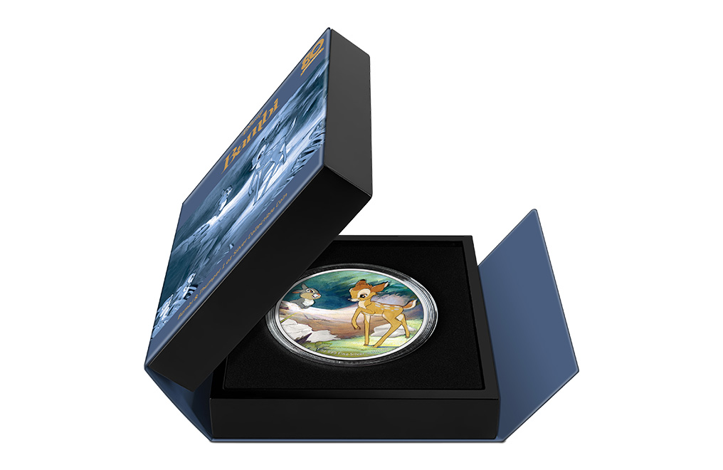 Buy 1 oz Silver Bambi 80th Anniversary Bambi and Thumper Coin (2022), image 4