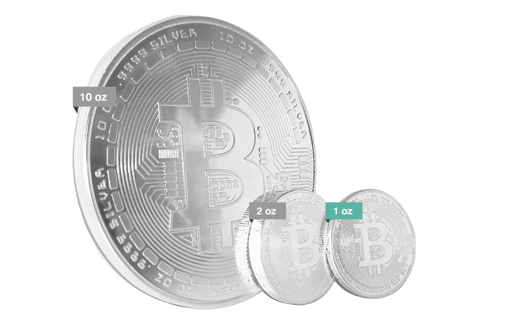Buy 1 oz Silver Bitcoin Round .999, image 4