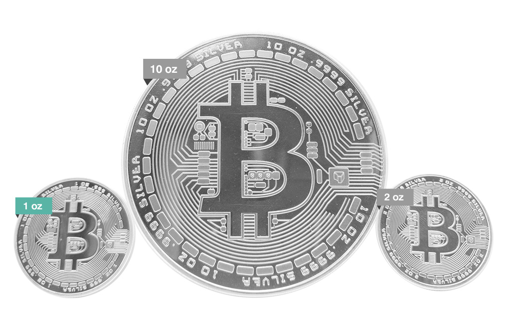 1 oz Silver Bitcoin Round .999, image 5