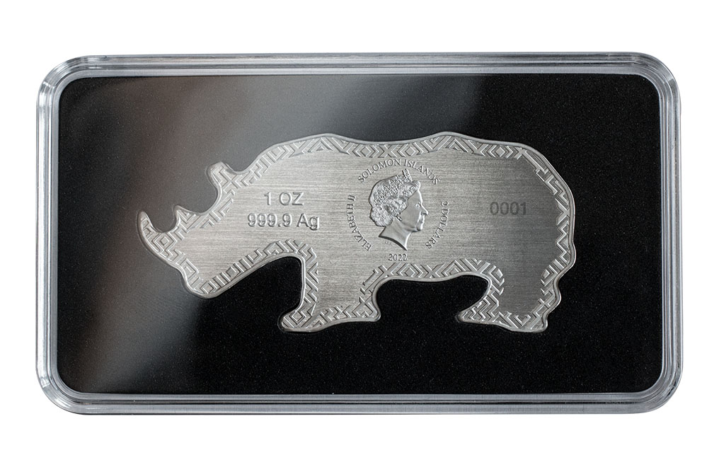 Buy 1 oz Silver Animals of Africa Black Rhino Coin (2022), image 4