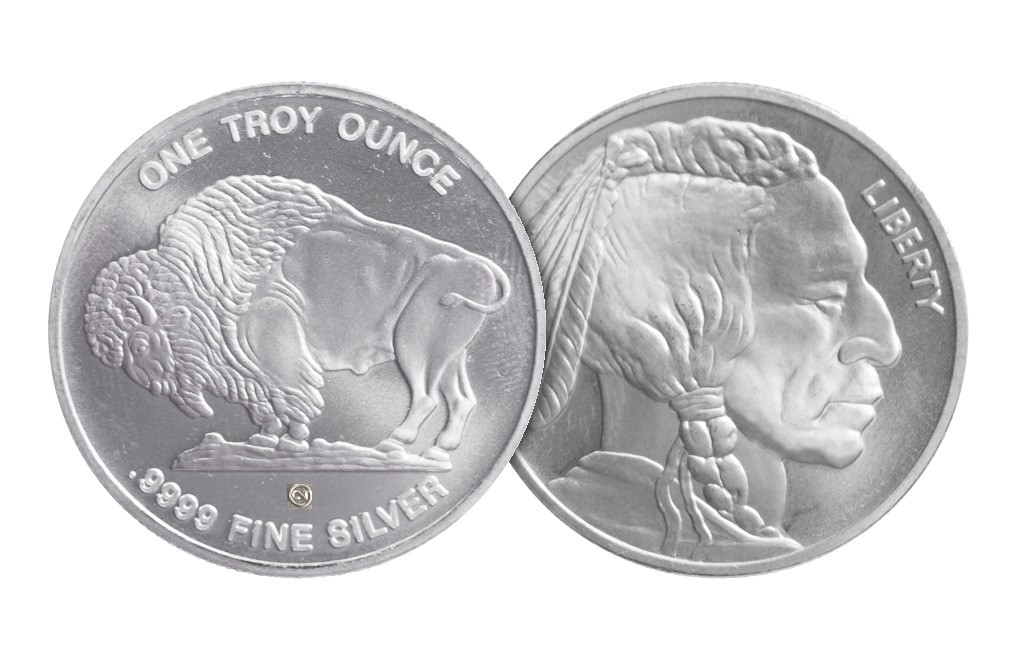 Buy .9999 Fine Silver 1 oz Buffalo Rounds (Brilliant Uncirculated), image 2
