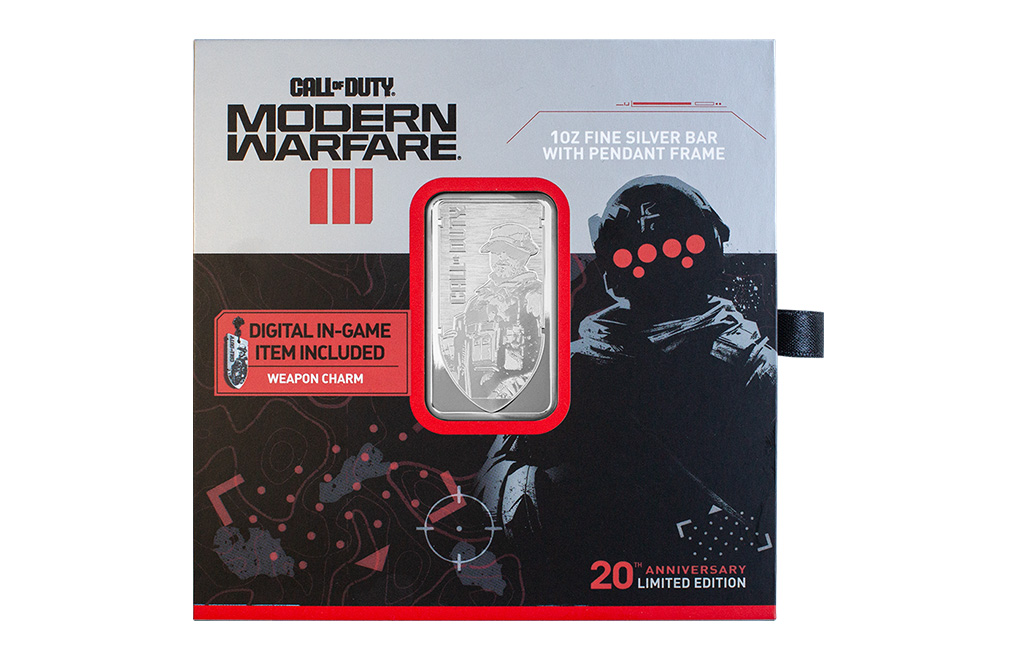 Buy 1 oz Silver Call of Duty® 20th Anniversary Bar (2024), image 2