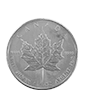 1 oz Silver Canadian Maple Leaf Coin (wear and tear) .9999