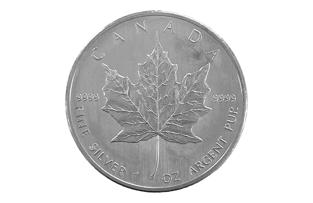 Buy 1 oz Canadian Silver Maple Leaf Coins (wear & tear), image 0