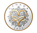 Buy 1 oz Silver Celebrate Love Gold Plated Coin (2025), image 0