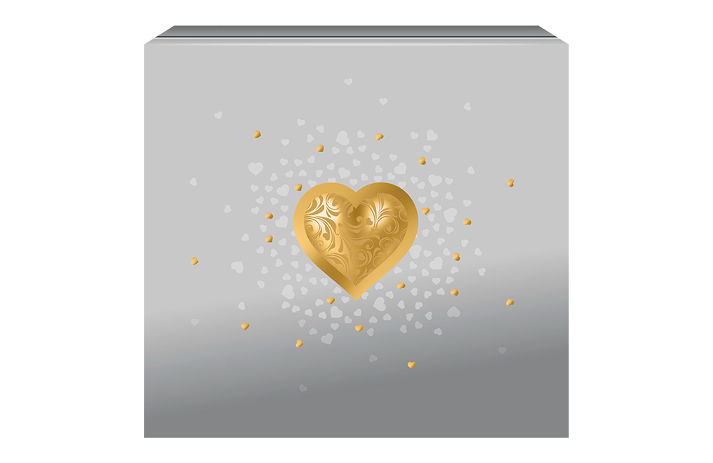 Buy 1 oz Silver Celebrate Love Gold Plated Coin (2025), image 4