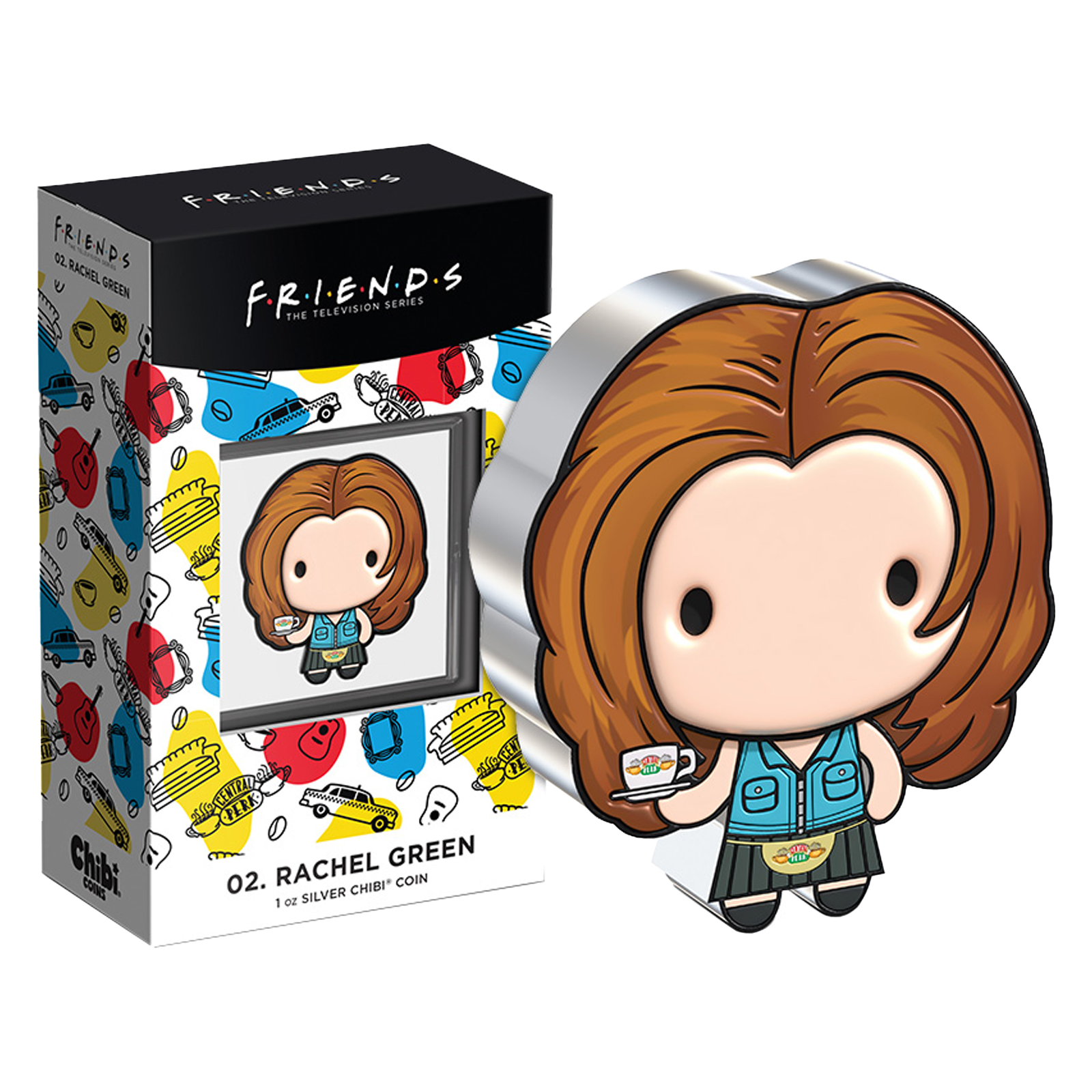 Buy 1 oz Silver Chibi® FRIENDS™ Rachel Green™ Coin (2022), image 2