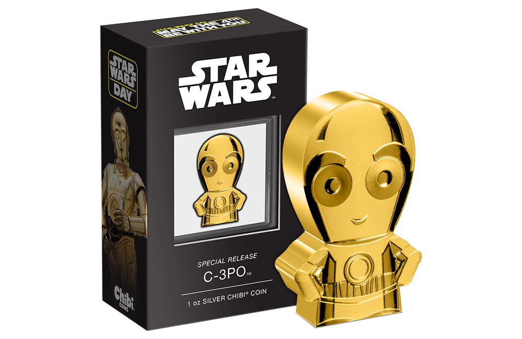 Buy 1 oz Silver Chibi® Star Wars™ C-3PO™ Coin (2022), image 2