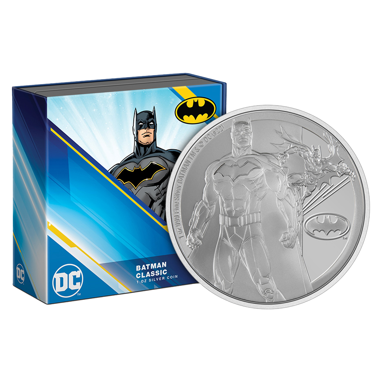 Buy 1 oz Silver Classic Superheroes BATMAN™ Proof Coin (2022), image 2