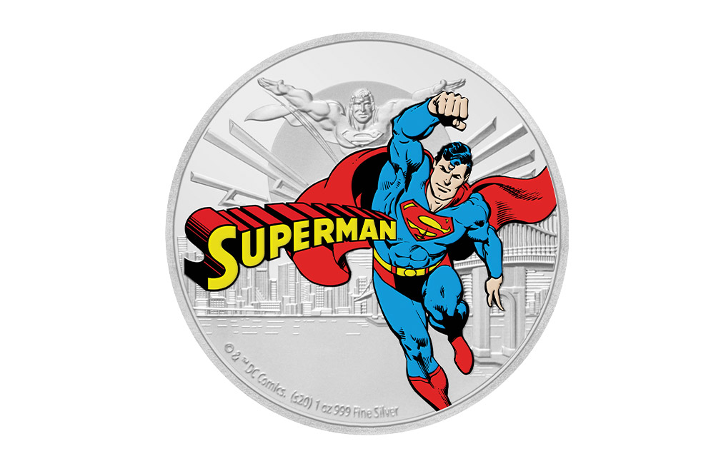 Buy 1 oz Silver Coin .999 - Justice League - Superman (2020), image 0