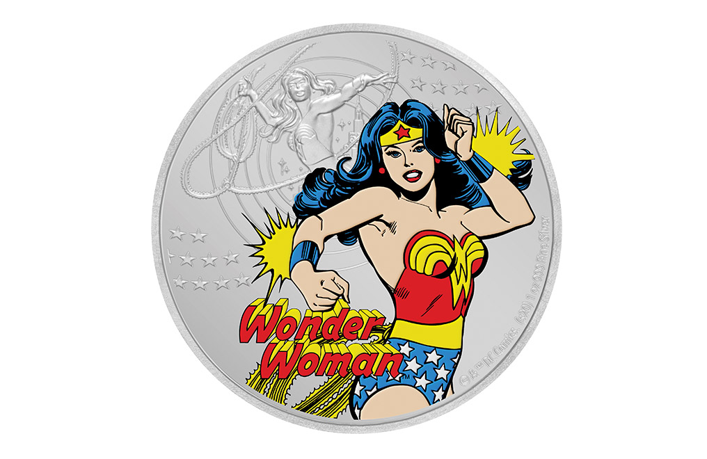 Buy 1 oz Silver Coin .999 - Justice League™- Wonder Woman™, image 0
