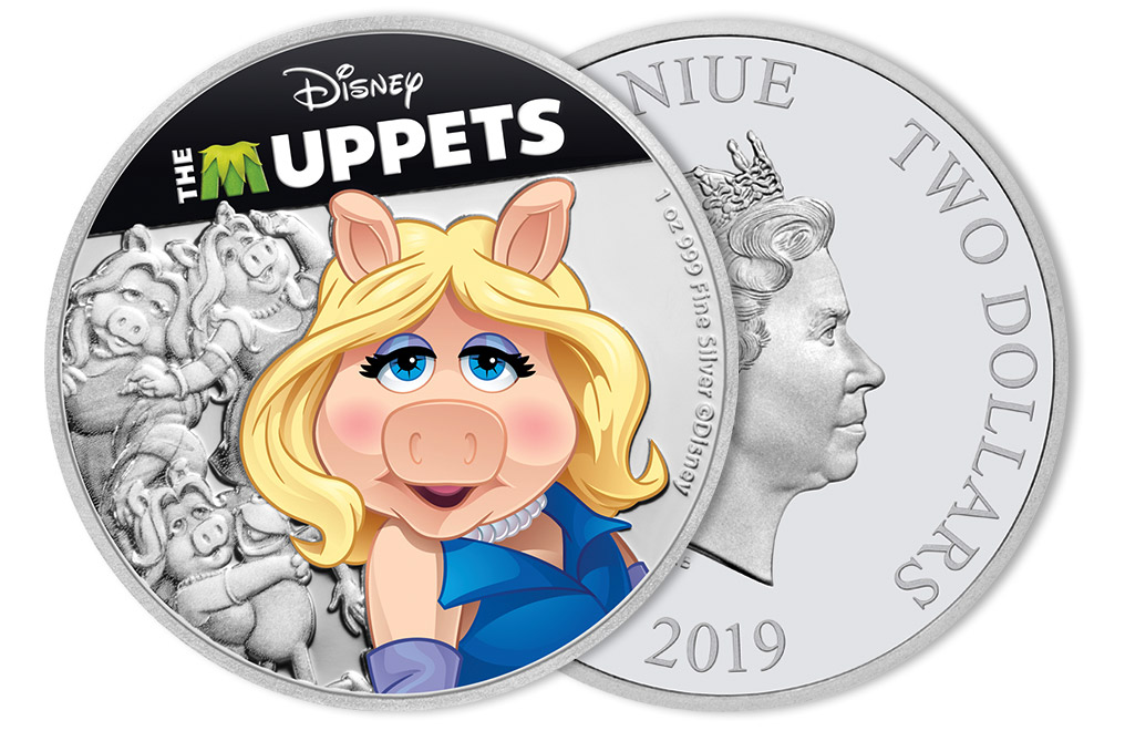 Buy 1 oz Silver Coin .999 - Muppets - Miss Piggy, image 2