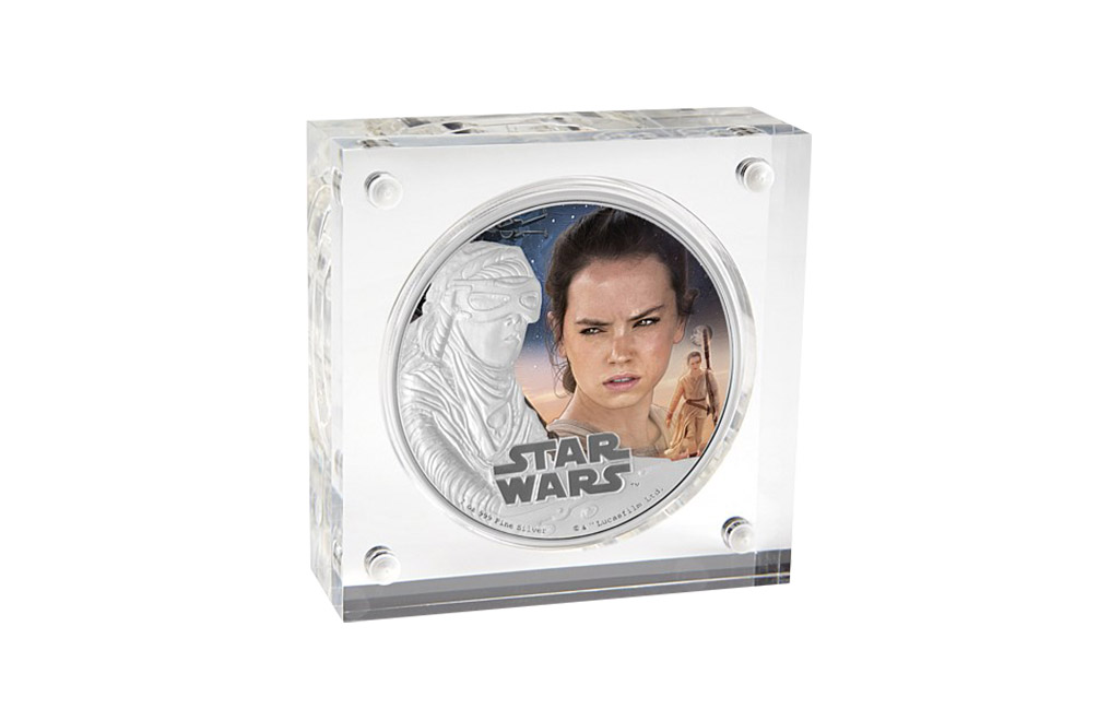 Buy 1 oz Silver Coin .999 - Star Wars: The Force Awakens - Rey, image 2