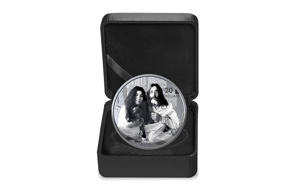 Buy 1 oz Silver Coin .9999 -Give Peace a Chance: 50th Anniversary, image 3