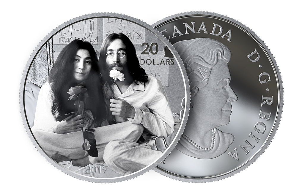 Buy 1 oz Silver Coin .9999 -Give Peace a Chance: 50th Anniversary, image 2