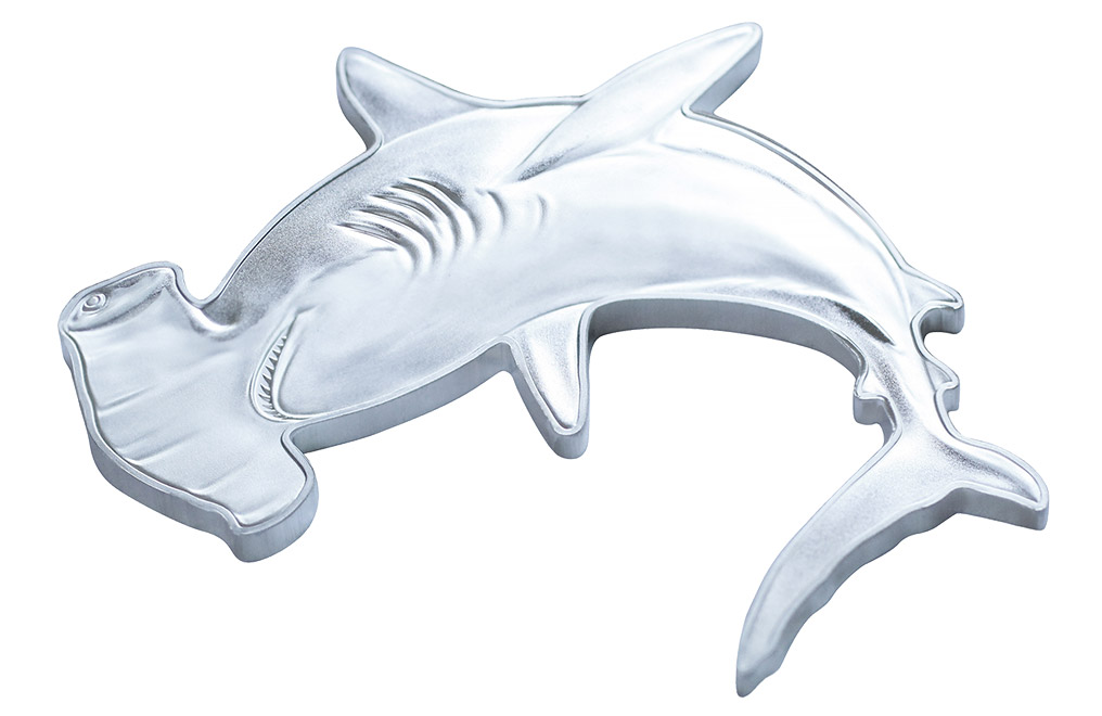 Buy 1 oz Silver Coin .9999 - Hammerhead Shark, image 0