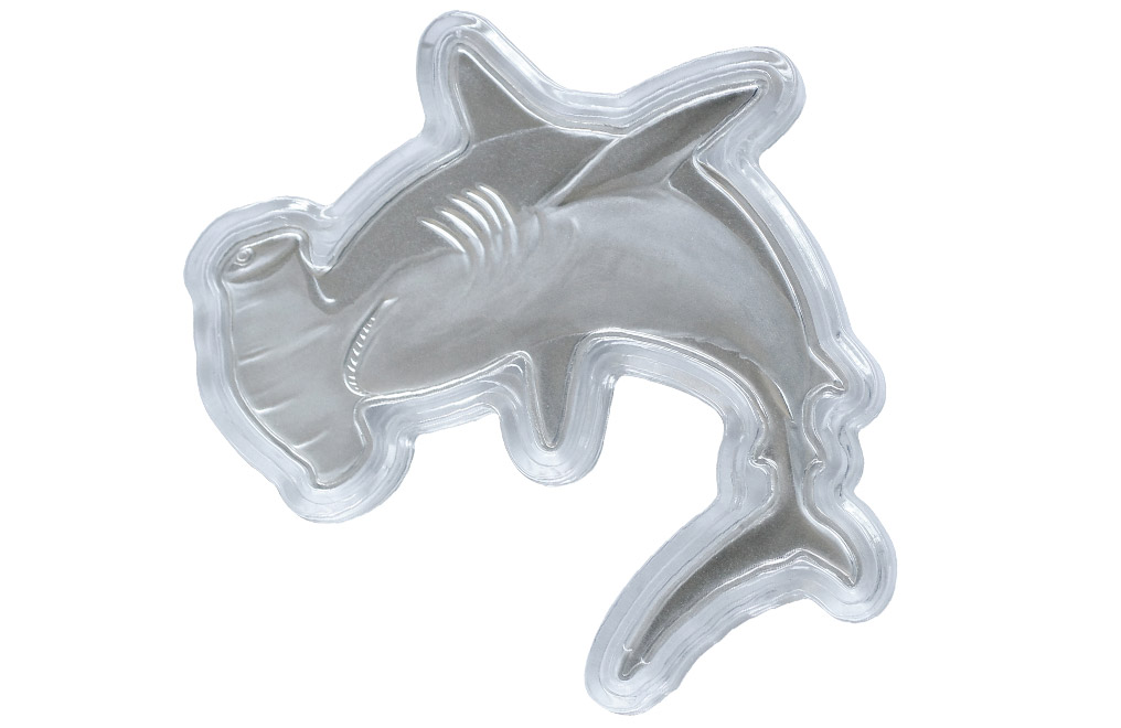 Buy 1 oz Silver Coin .9999 - Hammerhead Shark, image 3