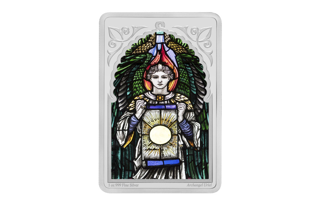 1 oz Silver Archangel Uriel Coin (2021), image 0
