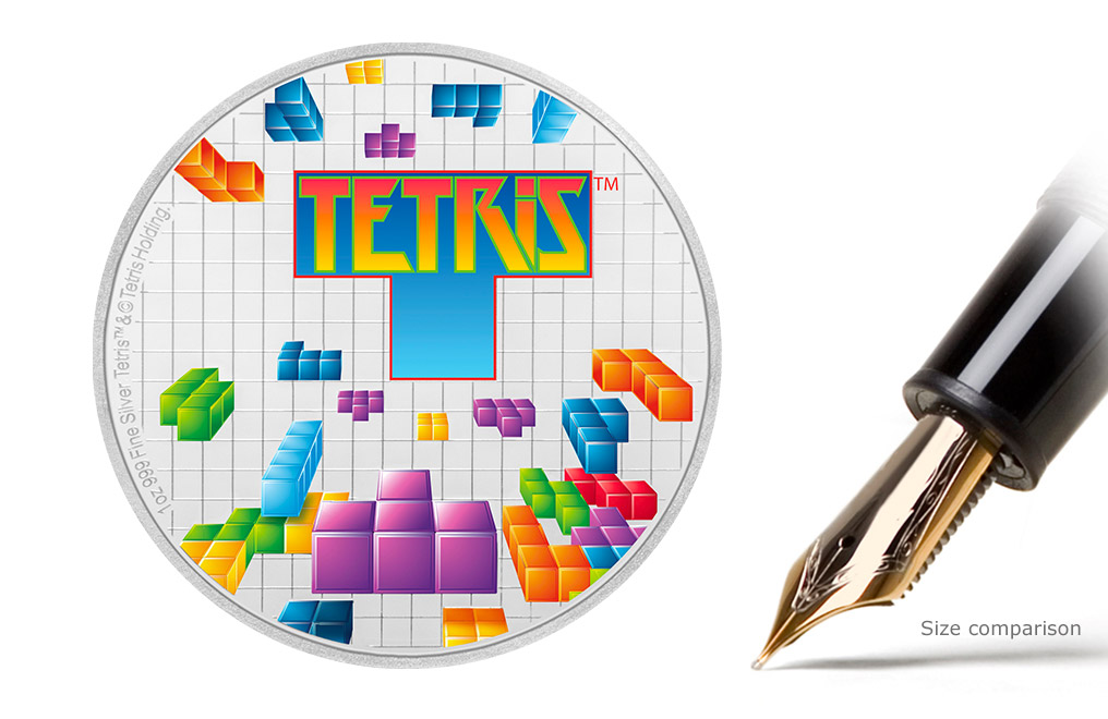 Buy 1 oz Silver Coin .999 - Tetris 35th Anniversary .999, image 1