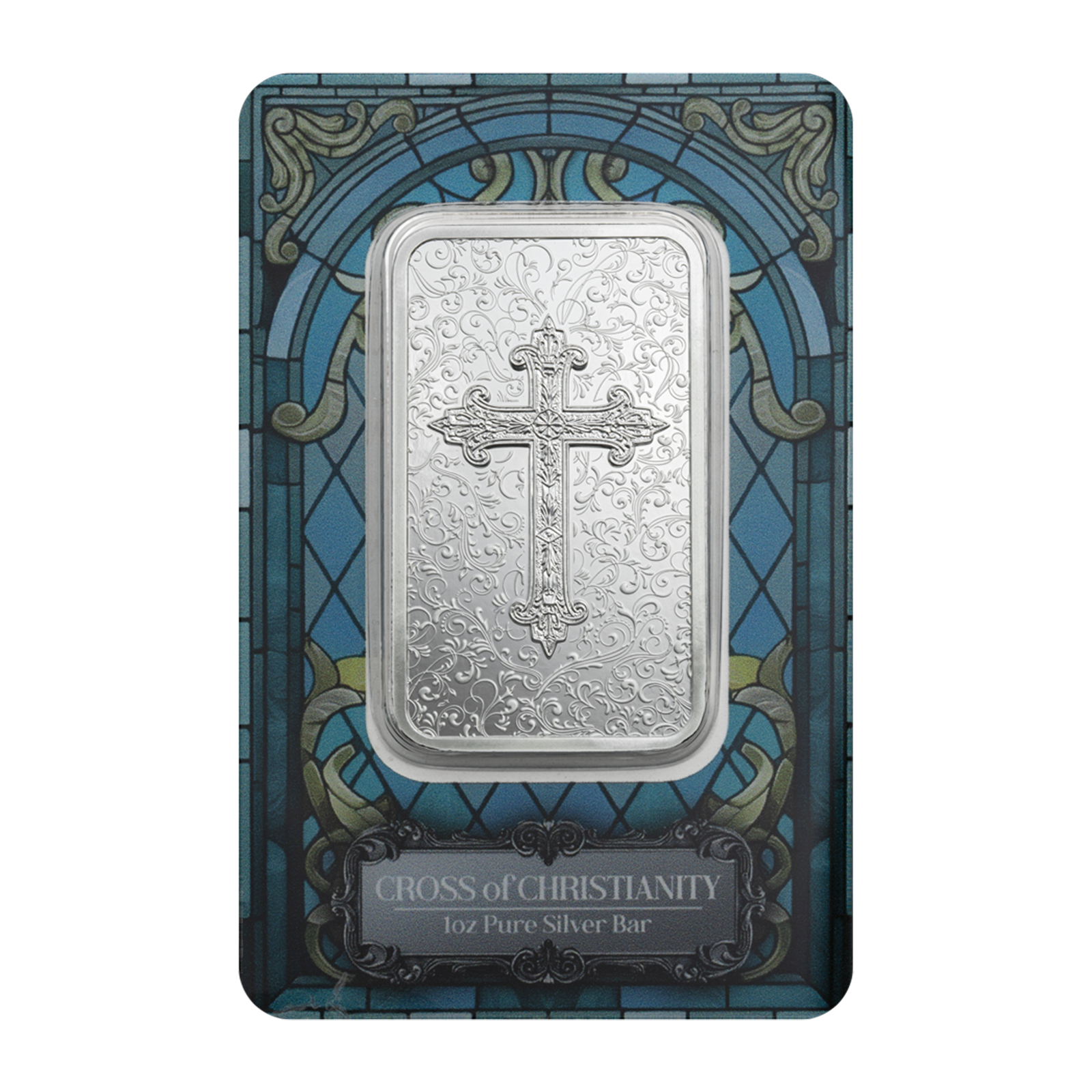 Buy 1 oz Silver Cross of Christianity Bar (2026), image 0