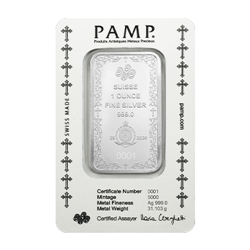 Buy 1 oz Silver Cross of Christianity Bar (2026), image 1