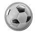 Buy 1 oz Silver Curved Domed 3D Soccer Ball Round, image 0