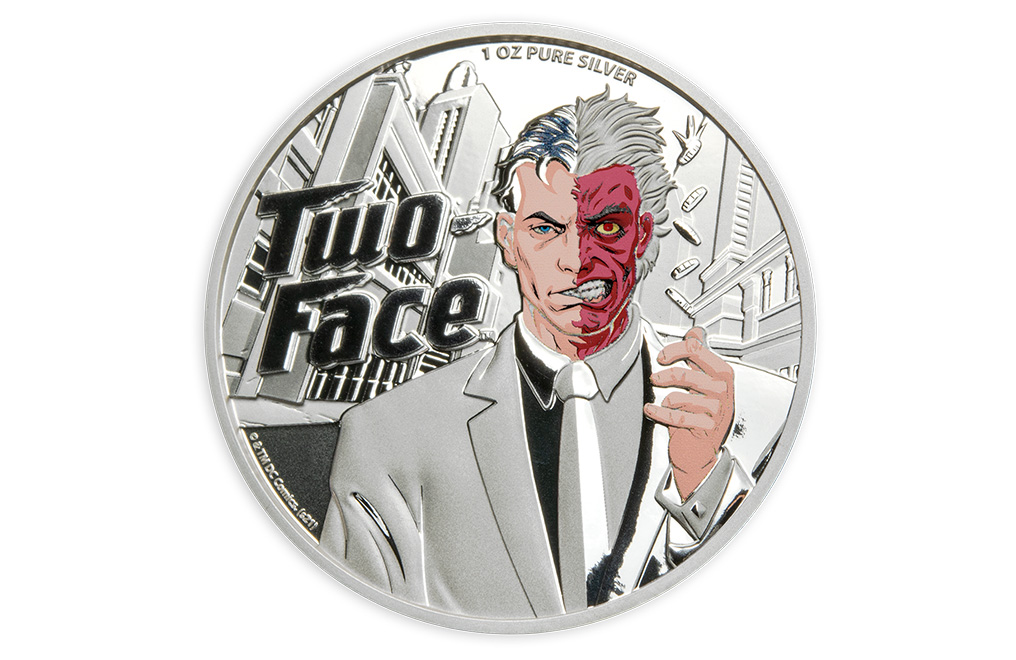 Buy 1 oz Silver DC Comics® Two-Face Coin (2022), image 0