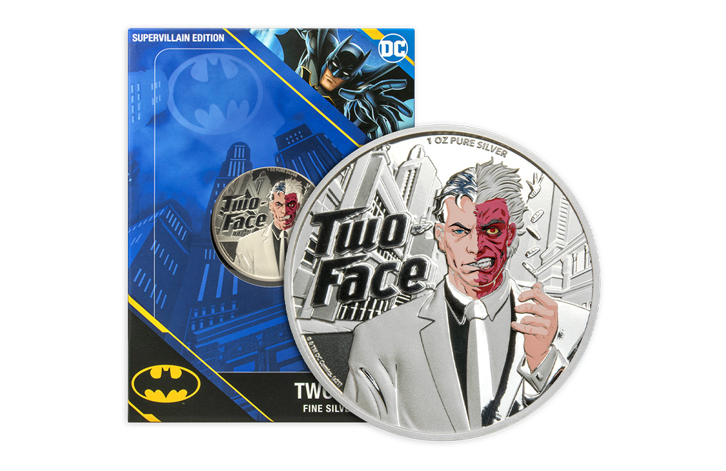 Buy 1 oz Silver DC Comics® Two-Face Coin (2022), image 2