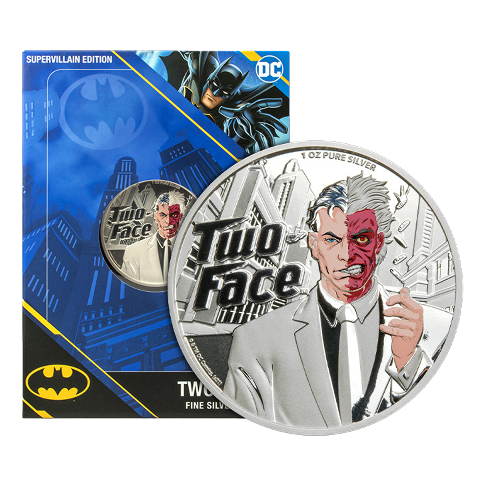 Buy 1 oz Silver DC Comics® Two-Face Coin (2022), image 2