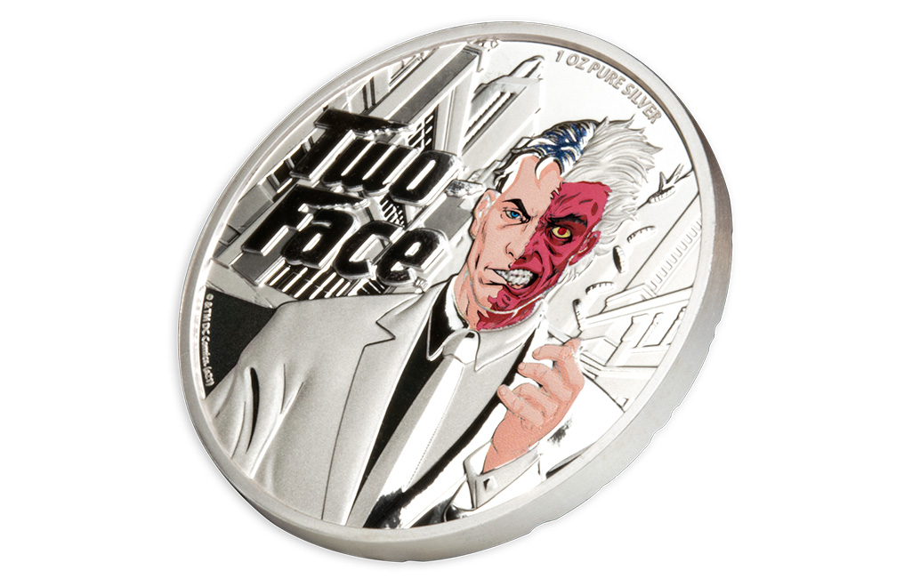 Buy 1 oz Silver DC Comics® Two-Face Coin (2022), image 3