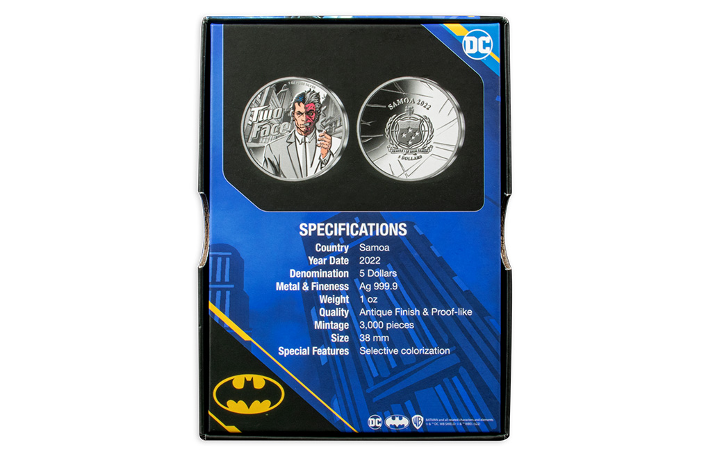 Buy 1 oz Silver DC Comics® Two-Face Coin (2022), image 5