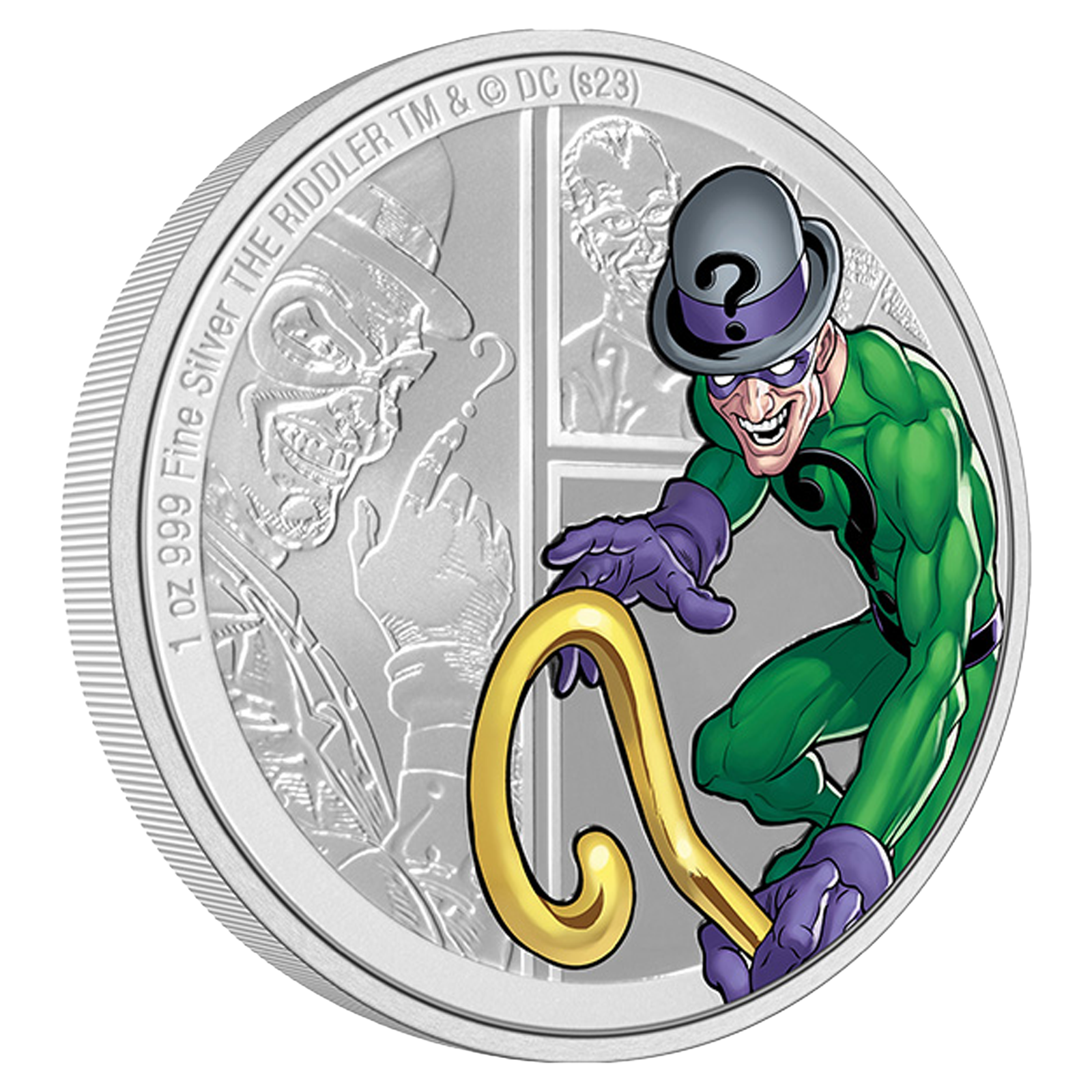 Buy 1 oz Silver DC Villains THE RIDDLER™ Coin (2023), image 1