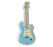 1 oz Silver Daphne Blue Fender® Stratocaster® Coin (2023), image 4
