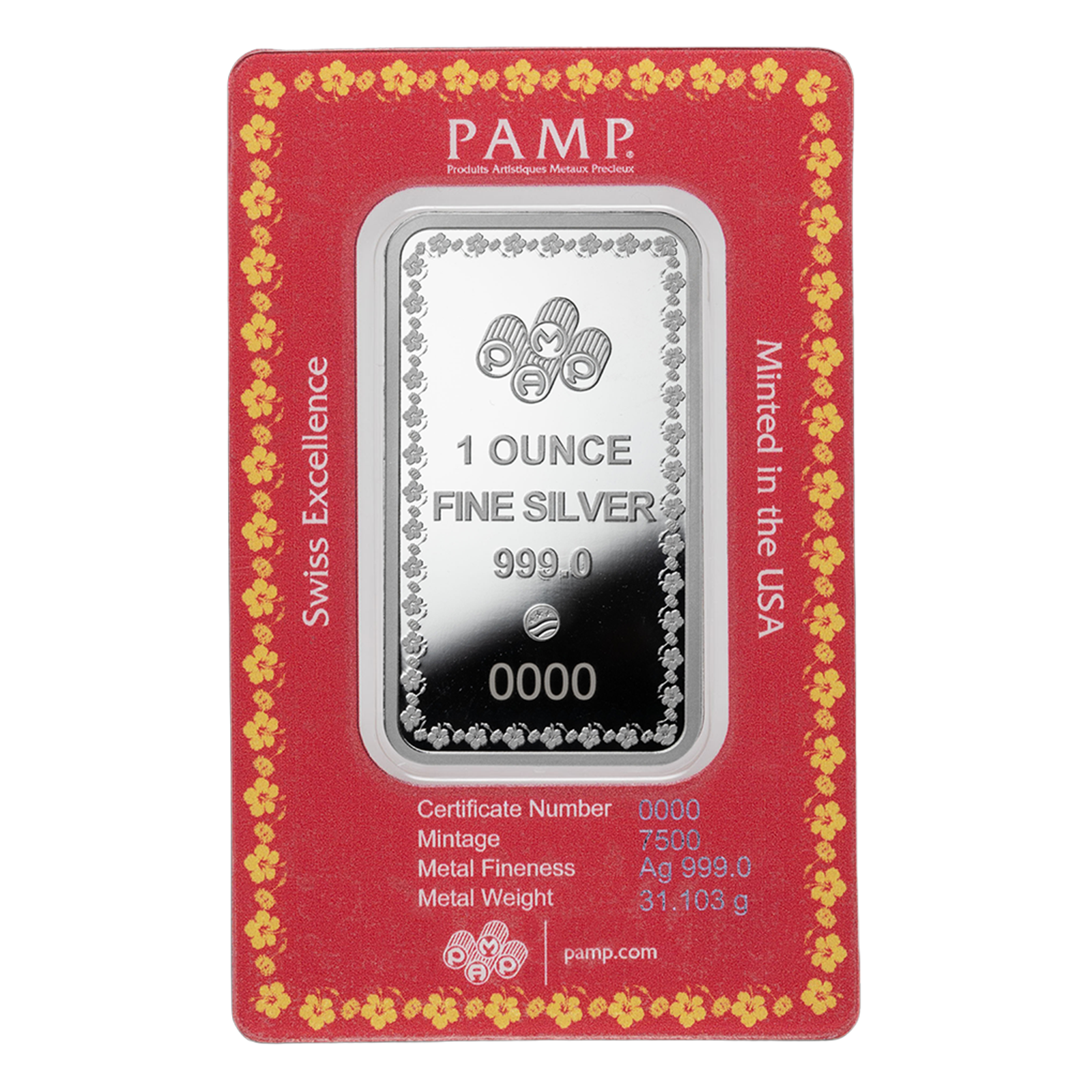 Buy 1 oz Silver Diwali Lakshmi and Sacred Cow Bar (2026), image 1