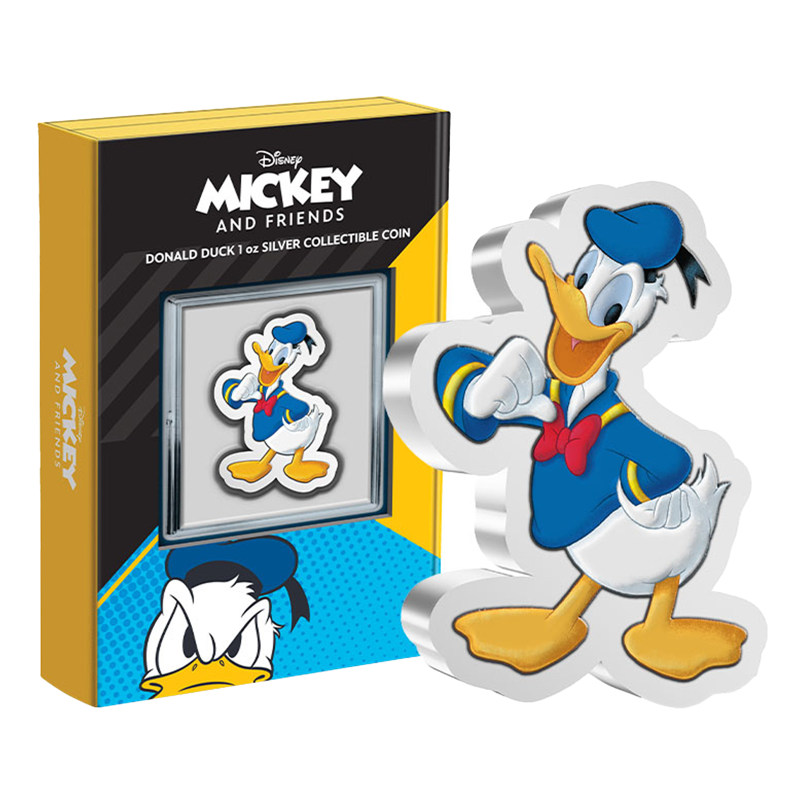 Buy 1 oz Silver Donald Duck Shaped Coin (2021), image 2