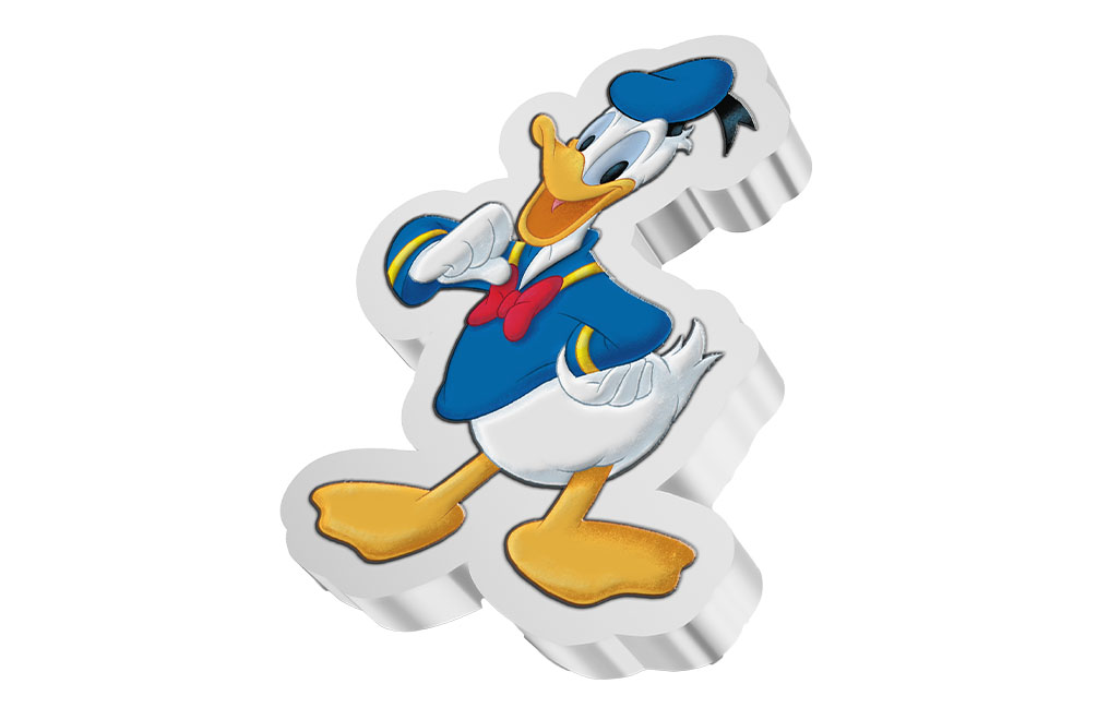 Buy 1 oz Silver Donald Duck Shaped Coin (2021), image 3
