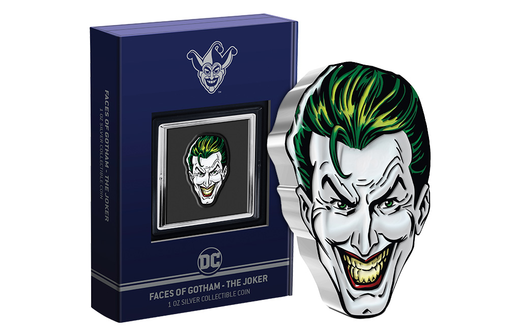 Buy 1 oz Silver Faces of Gotham™ THE JOKER™ Coin (2022), image 2