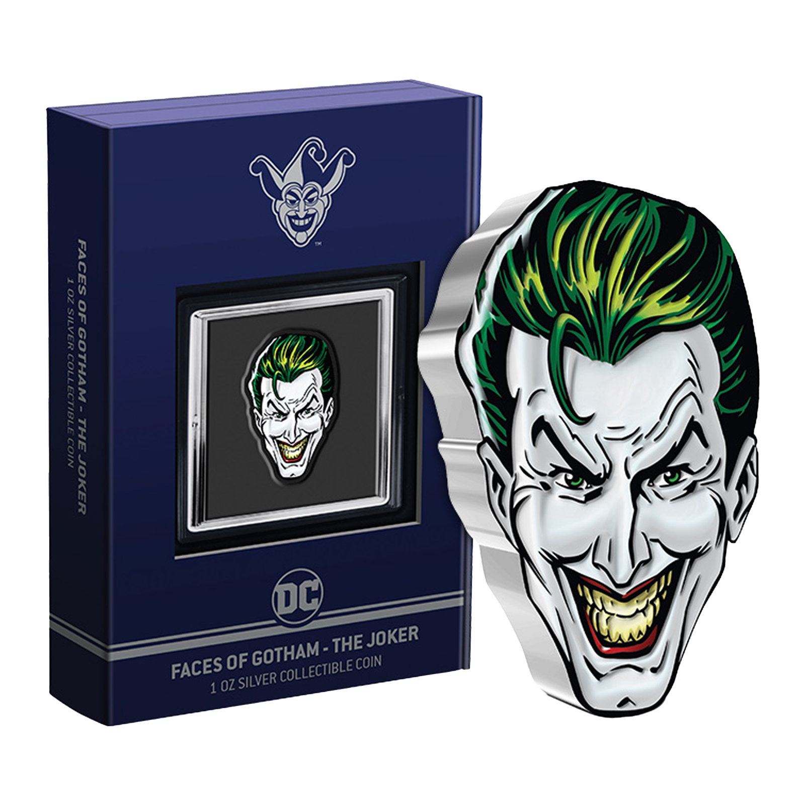 Buy 1 oz Silver Faces of Gotham™ THE JOKER™ Coin (2022), image 2