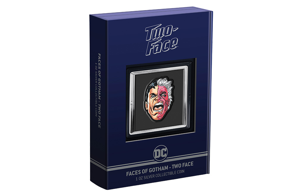 Buy 1 oz Silver Faces of Gotham™ TWO-FACE™ Coin (2022), image 4
