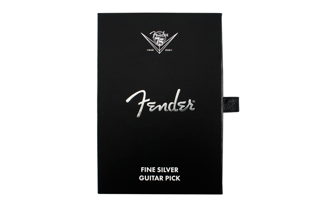 Buy 1 oz Pure Silver Fender® 75th Anniversary Guitar Pick Coin (2021), image 4