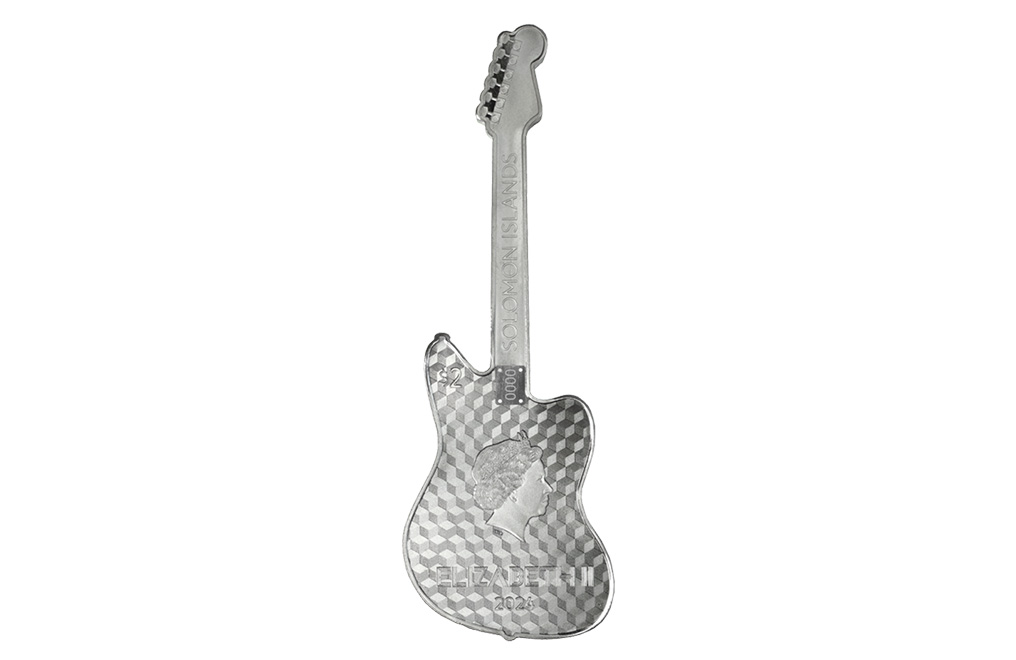 Buy 1 oz Silver Fender® Jaguar Guitar Coin (2024) [Canada: Shipping week of the April 22nd], image 1