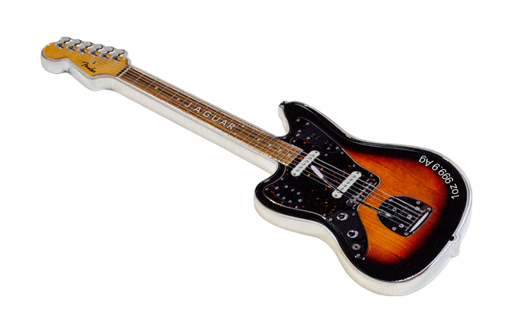 Buy 1 oz Silver Fender® Jaguar Guitar Coin (2024) [Canada: Shipping week of the April 22nd], image 3