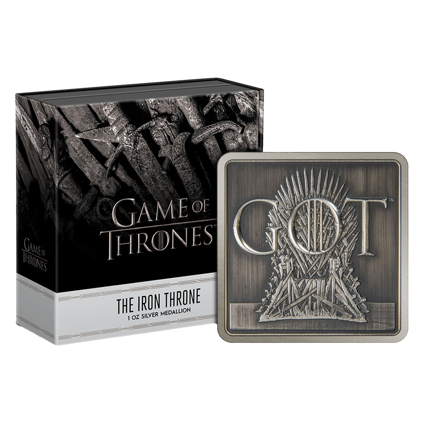 Buy 1 oz Silver Game of Thrones™ Iron Throne Medallion (2022), image 2