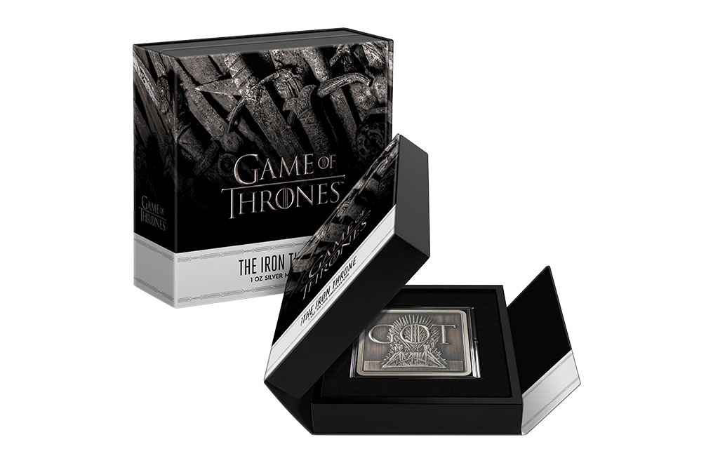 Buy 1 oz Silver Game of Thrones™ Iron Throne Medallion (2022), image 3