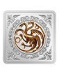 1 oz Silver Game of Thrones™ Targaryen Medallion (2022)