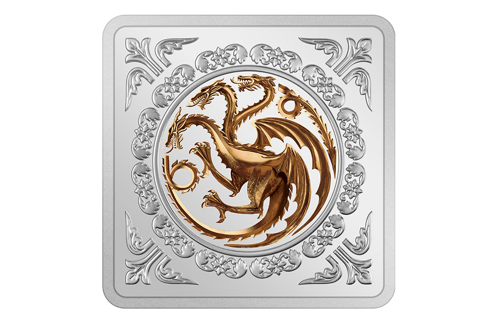 Buy 1 oz Silver Game of Thrones™ Targaryen Medallion (2022), image 0