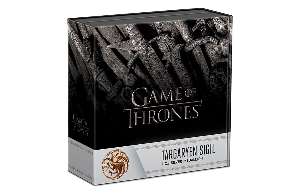 Buy 1 oz Silver Game of Thrones™ Targaryen Medallion (2022), image 5