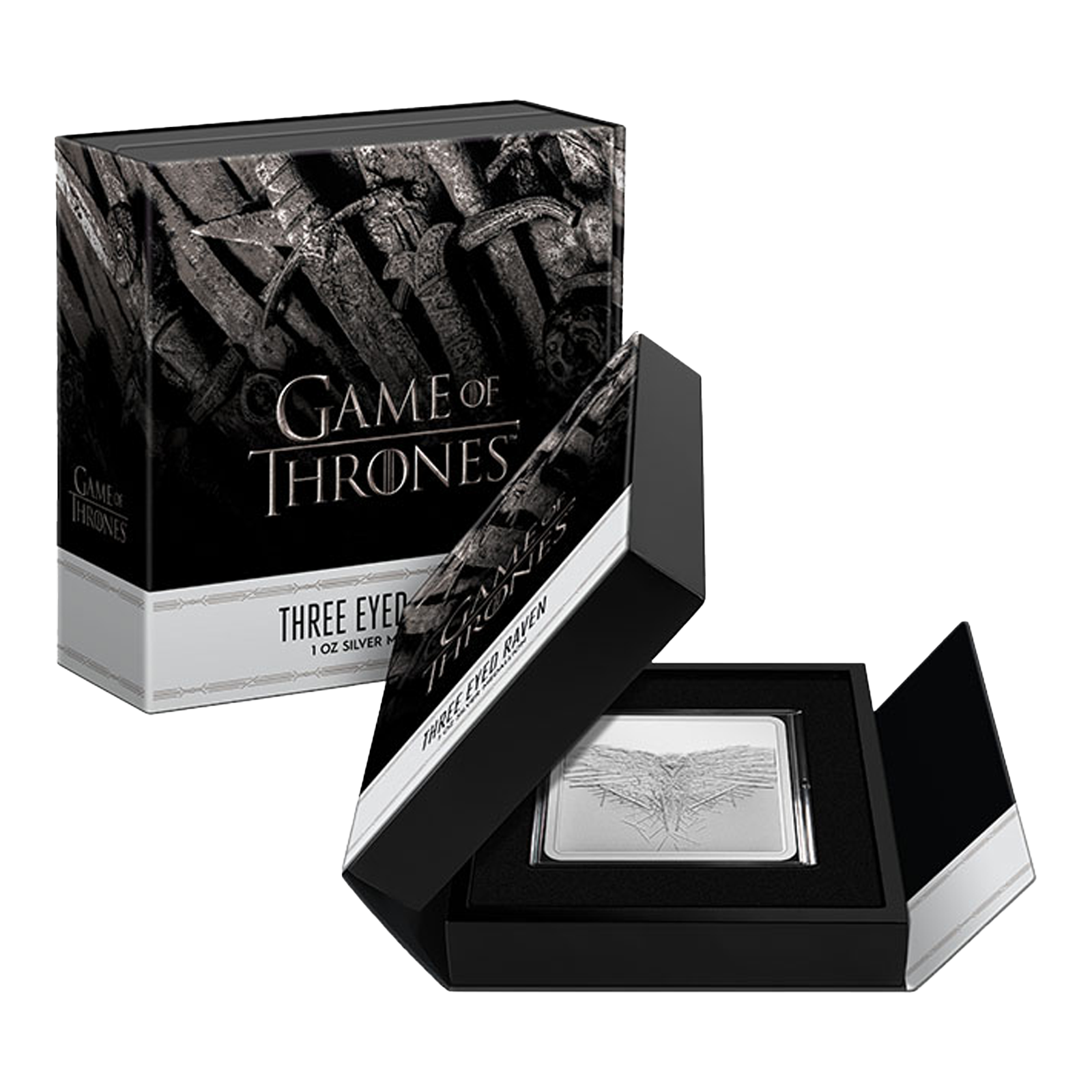 Buy 1 oz Silver Game of Thrones™ Three Eyed Raven Medallion (2022), image 3
